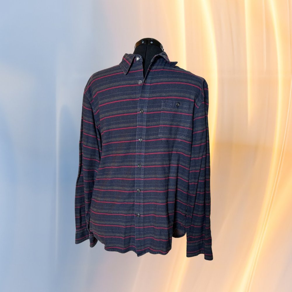 Jachs Charcoal Plaid Flannel Work Shirt